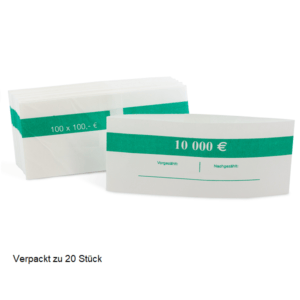 Banknot band rolls 20 x (100 EURO) green