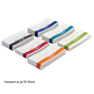 Set of Banknot band rolls 20 x (200 EURO to 5 EURO)