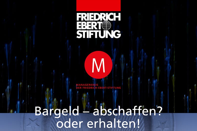 Diskussion über Zukunft des Bargelds.