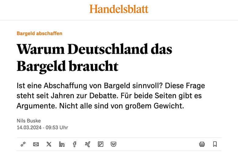 warum deutschland bargeld braucht handelsblatt beitrag