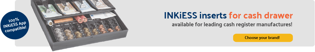 INKiESS inserts for cash drawer, App compatible