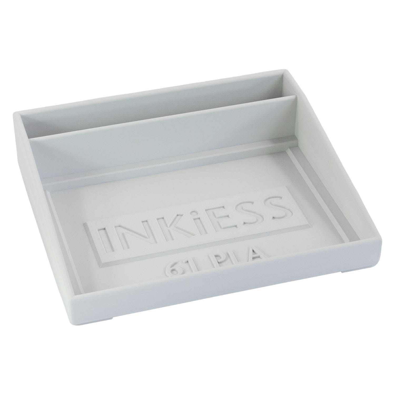 Weißes Ablagefach für Bürobedarf aus Kunststoff